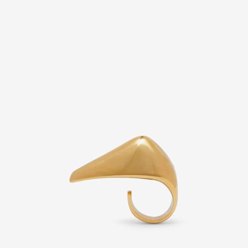 Alexander McQueen Women's Gold Claw Ring - 6¾ (Brass)
